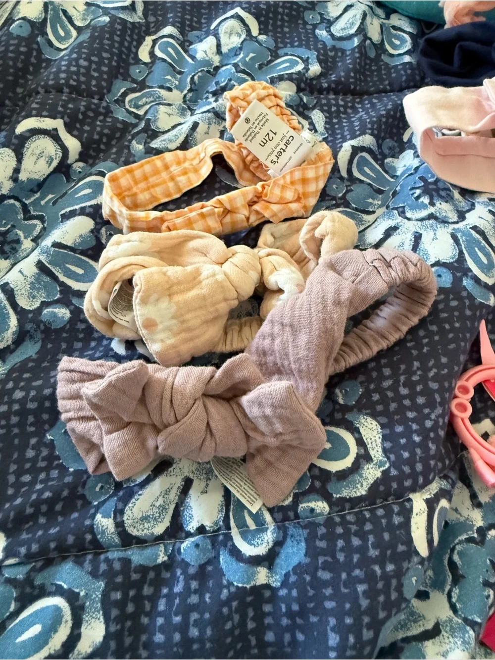 Baby Girl Bow and Hat Bundle